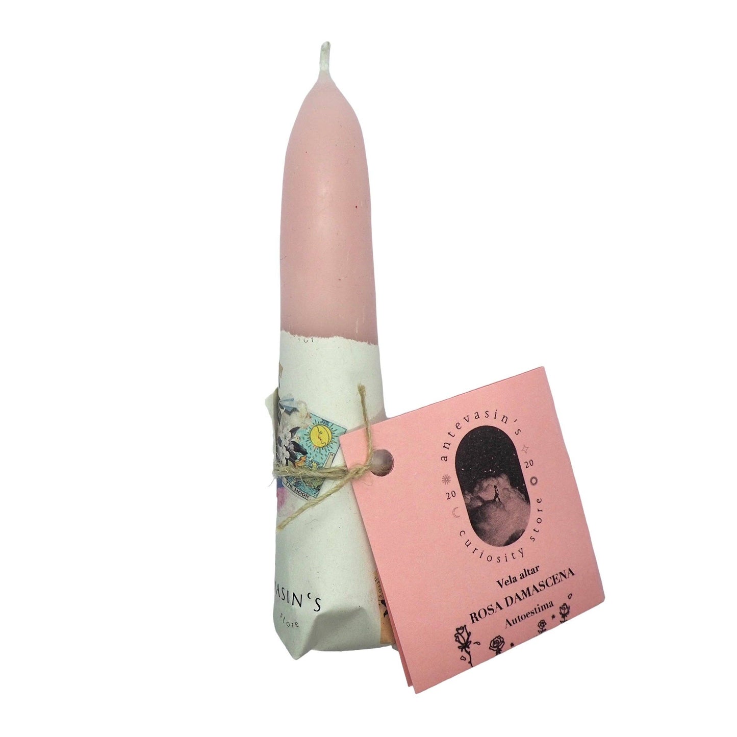 Damascene Rose Ritual Stubby Candle: Abundance