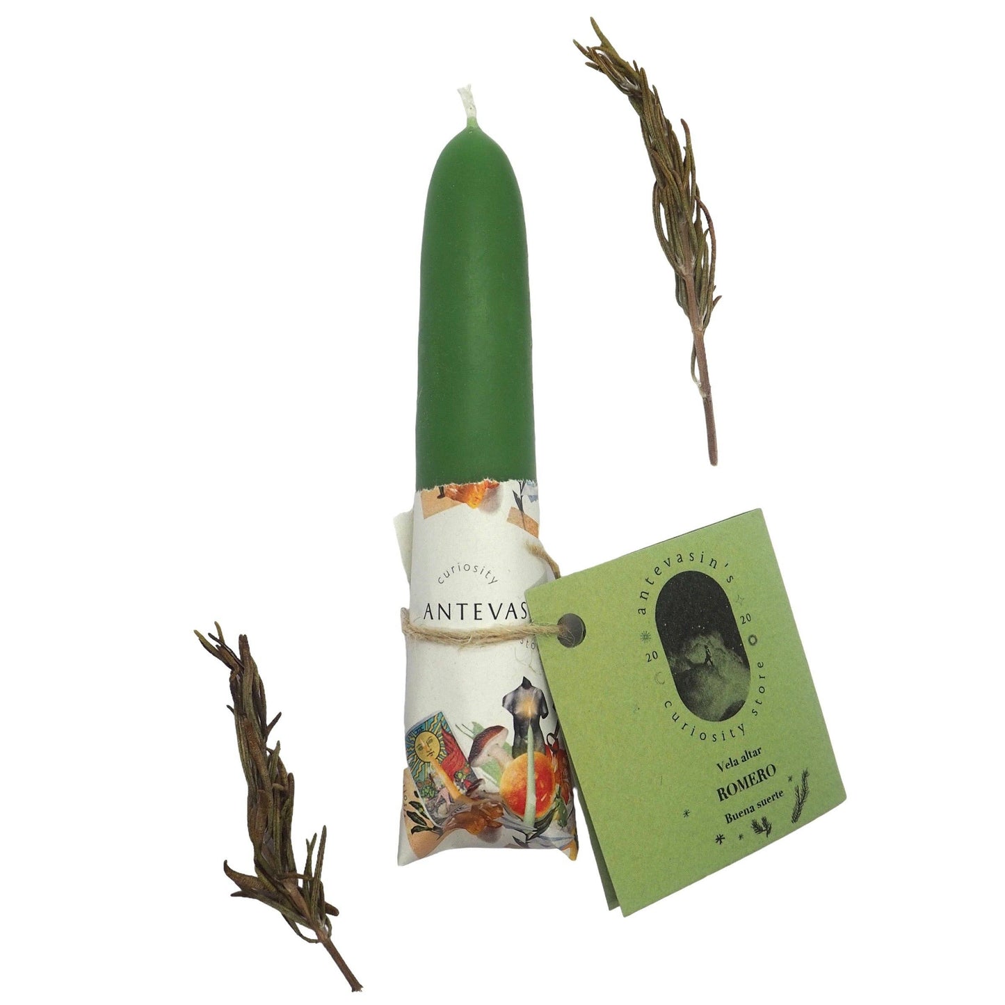 Rosemary Ritual Stubby Candle: Health + Good Luck