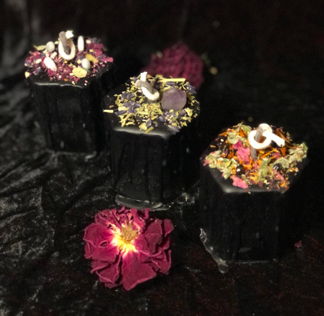 Lil Blak Hex Beeswax Ritual Candle