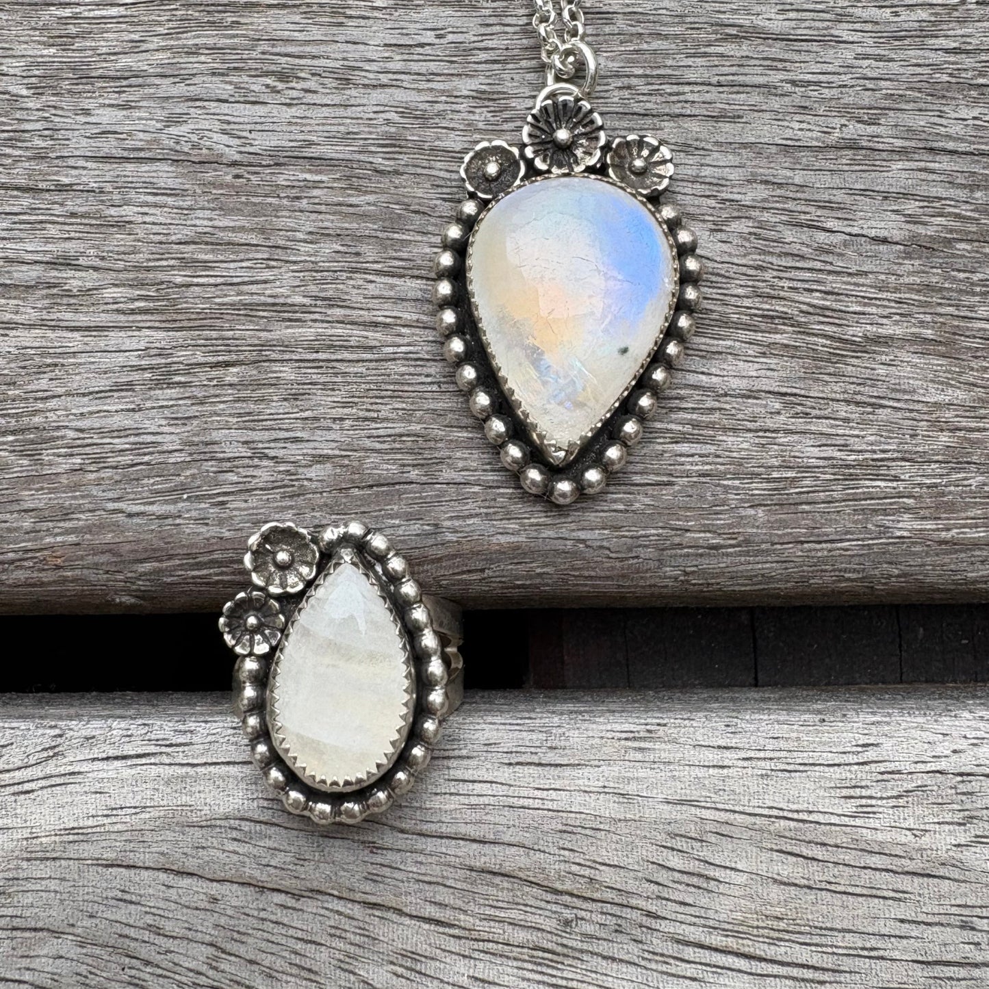 Moonstone Teardrop Pendant