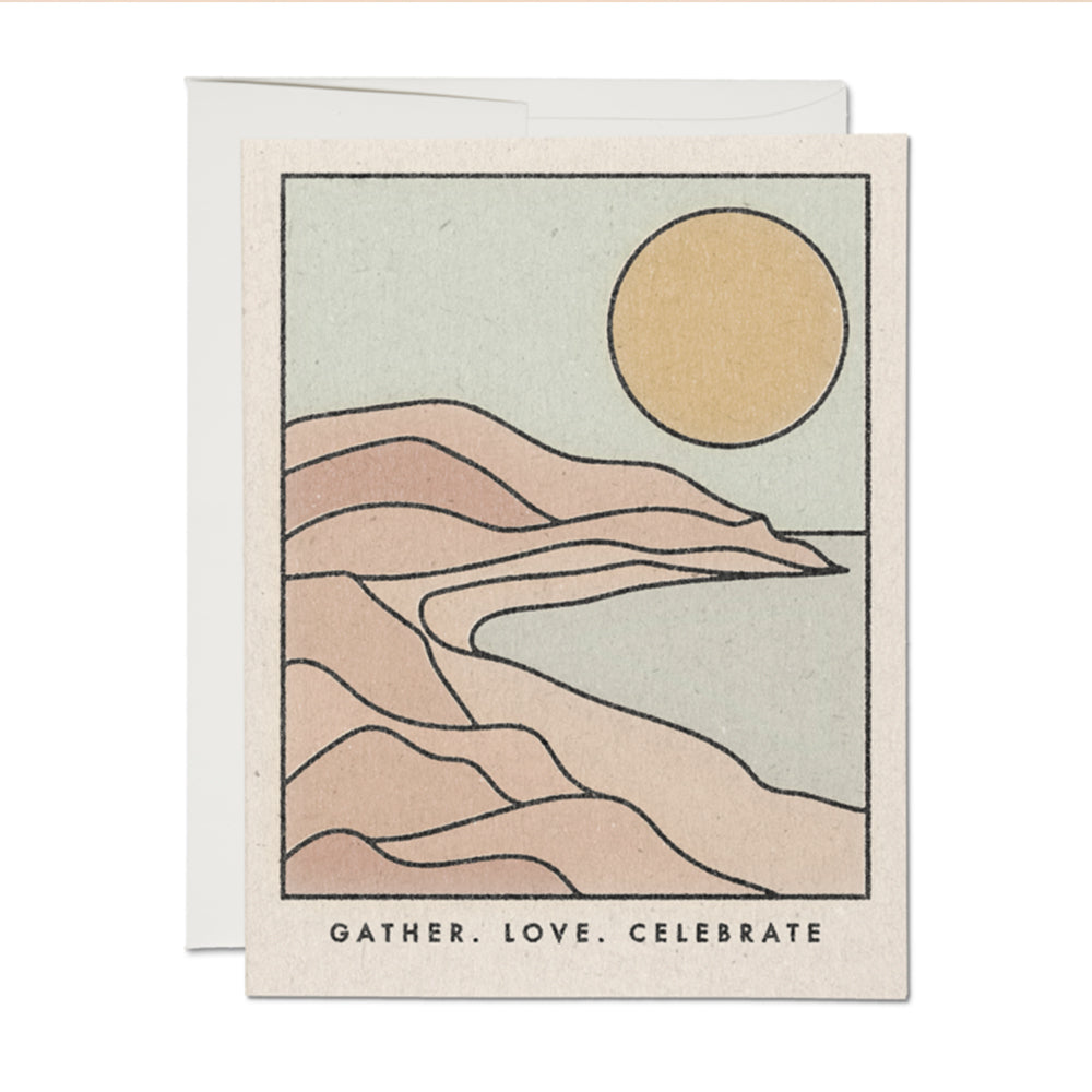 Gather Love Celebrate Notecard