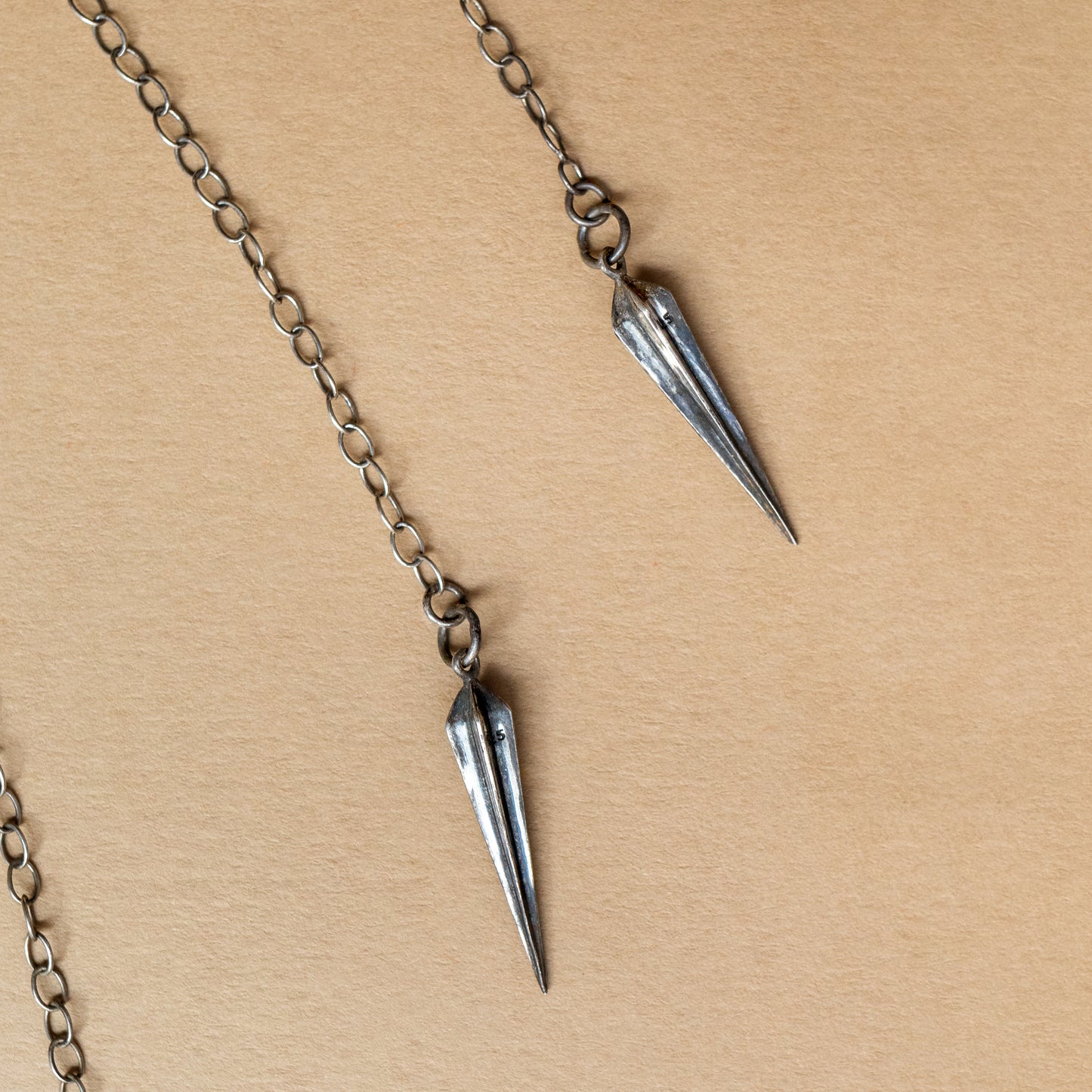 Hekate Bolo Necklace: Larvikite
