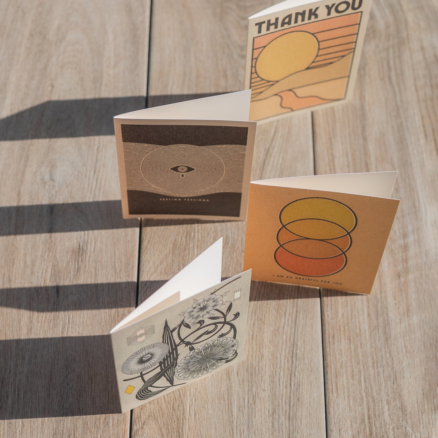 Floral Geometry Notecard