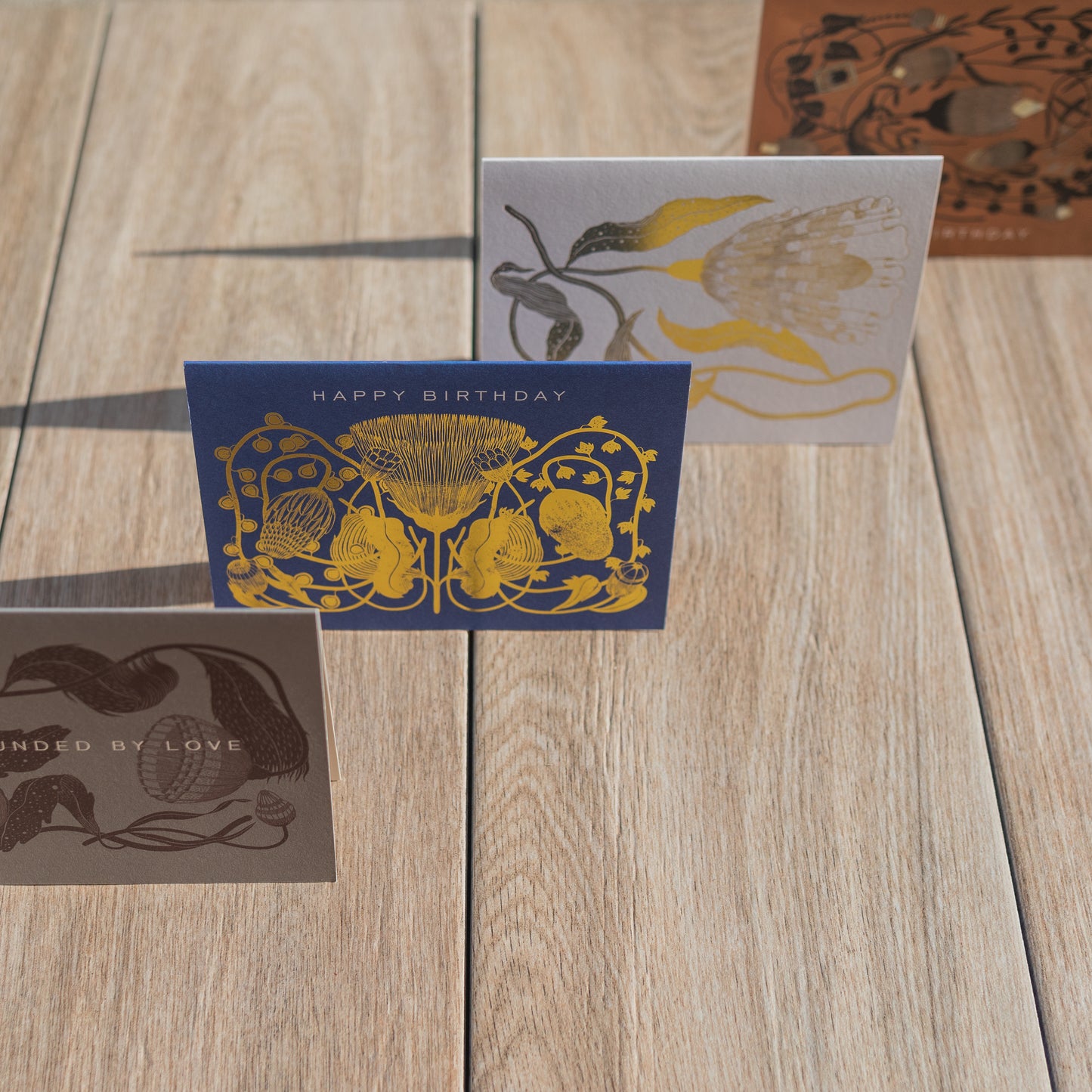 Happy Birthday Floral Foil Notecard