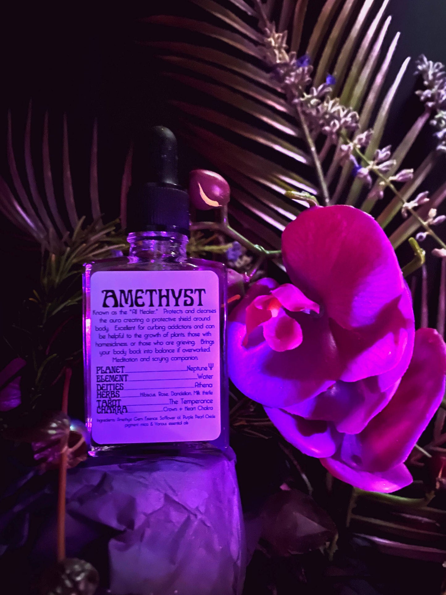 Amethyst Gem Essence Ritual Oil