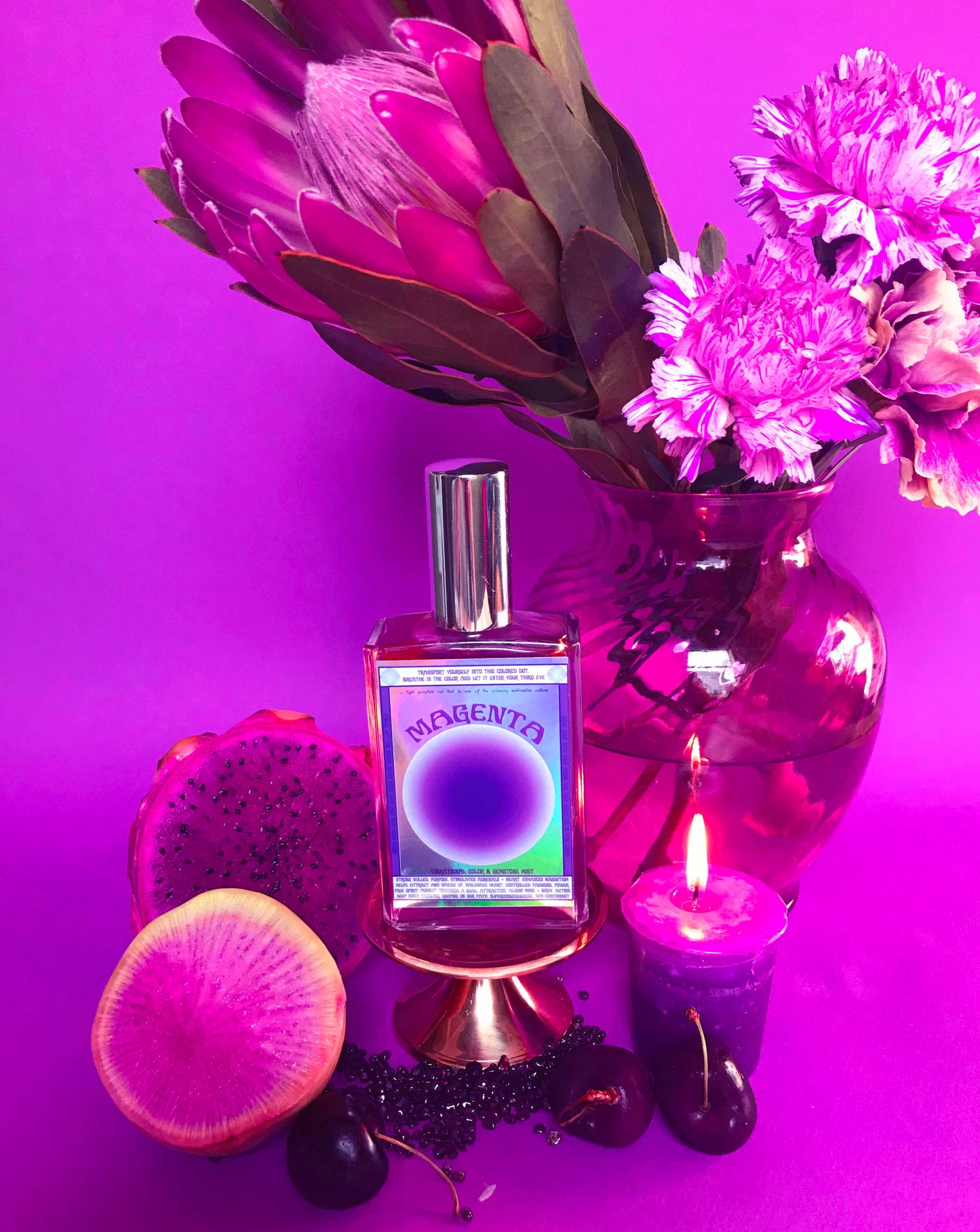 Magenta Vibrational Color + Gemstone Mist