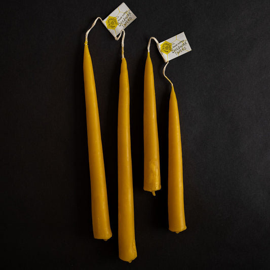 Beeswax Taper Candles