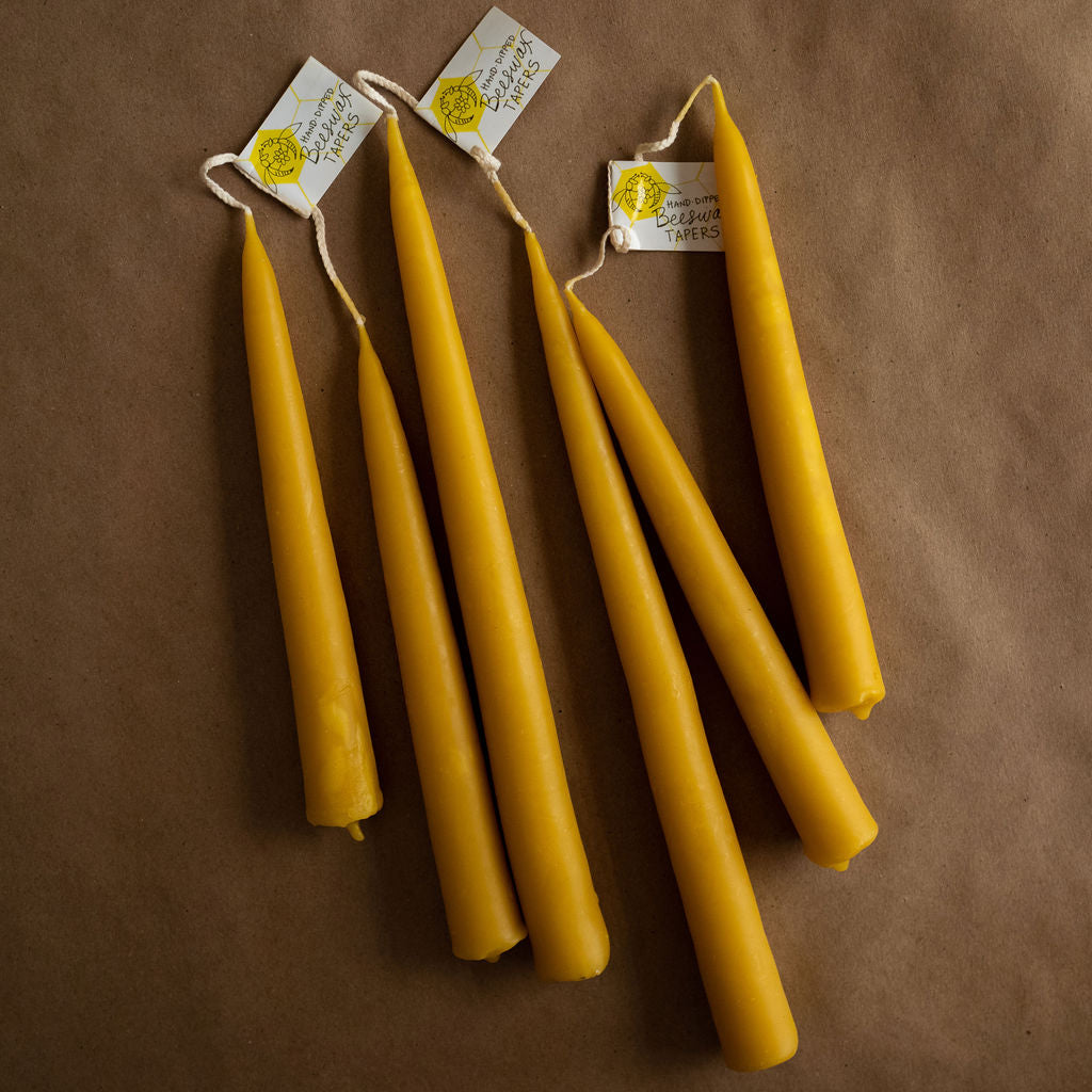 Beeswax Taper Candles
