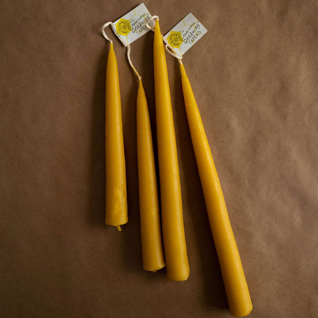 Beeswax Taper Candles
