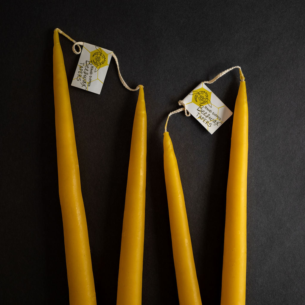Beeswax Taper Candles