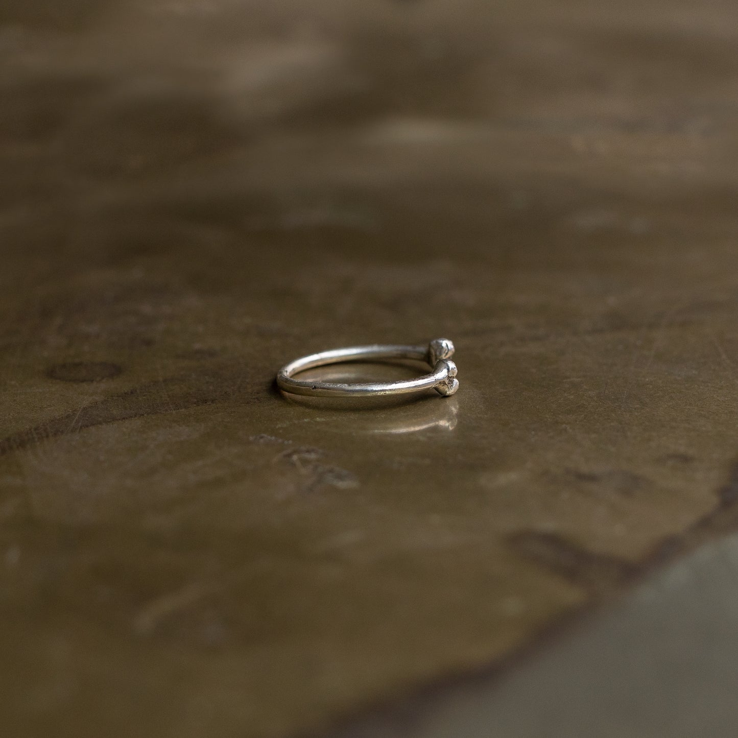 Silver Bone Ring
