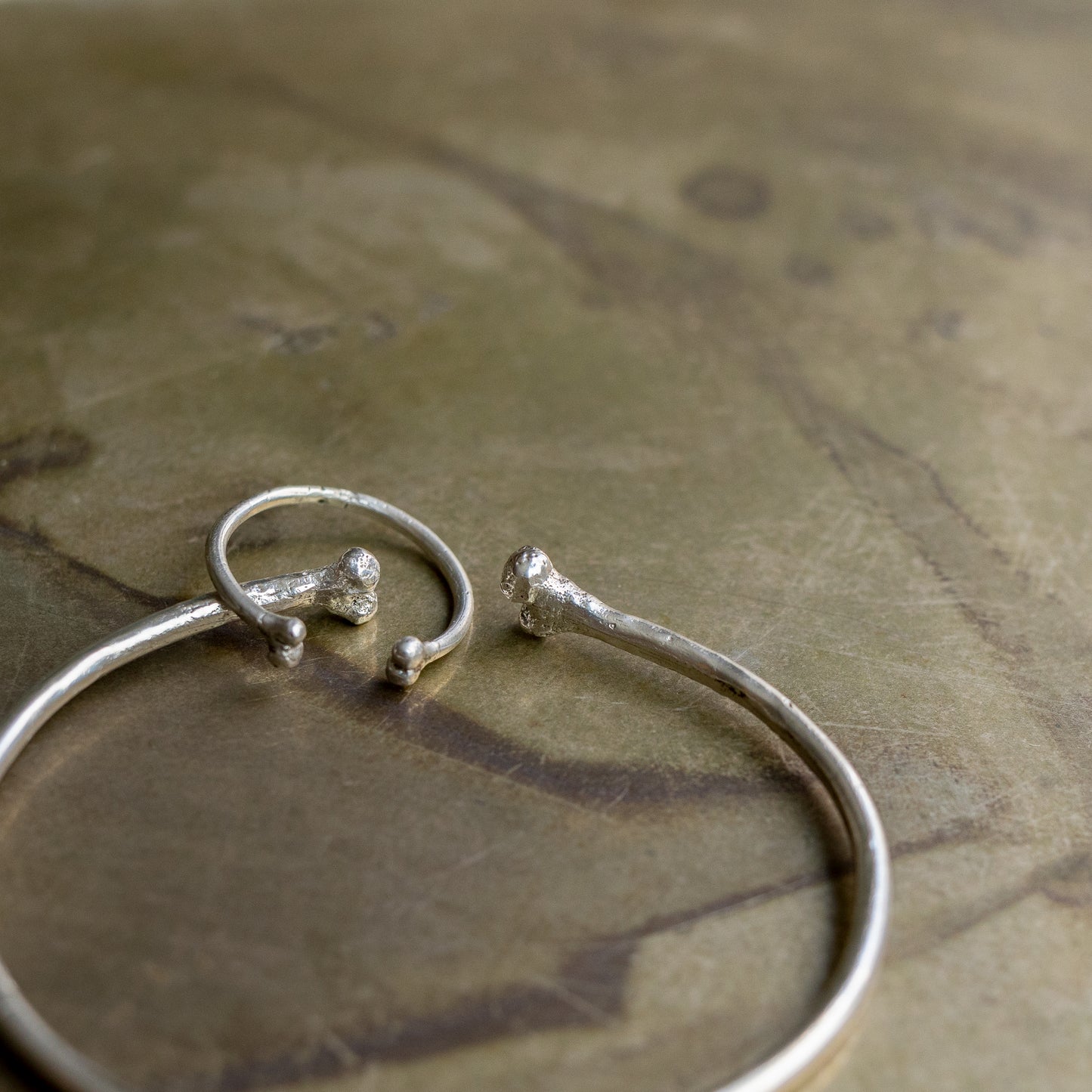 Silver Bone Cuff