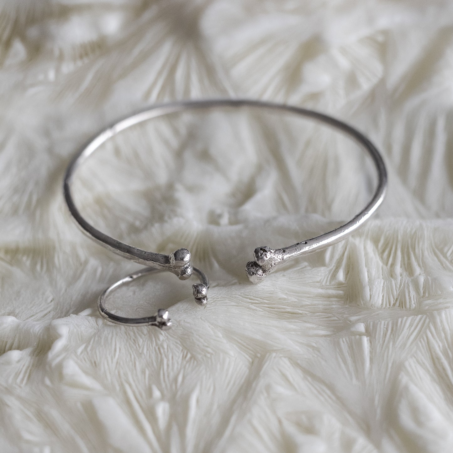 Silver Bone Cuff