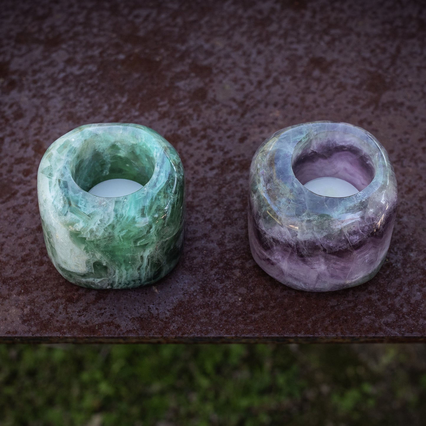 Votive Holder: Fluorite