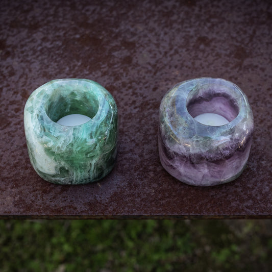 Votive Holder: Fluorite