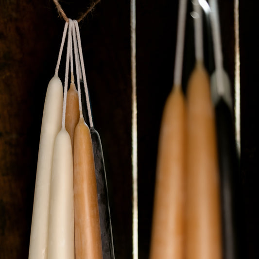 Beeswax Candles: Taper