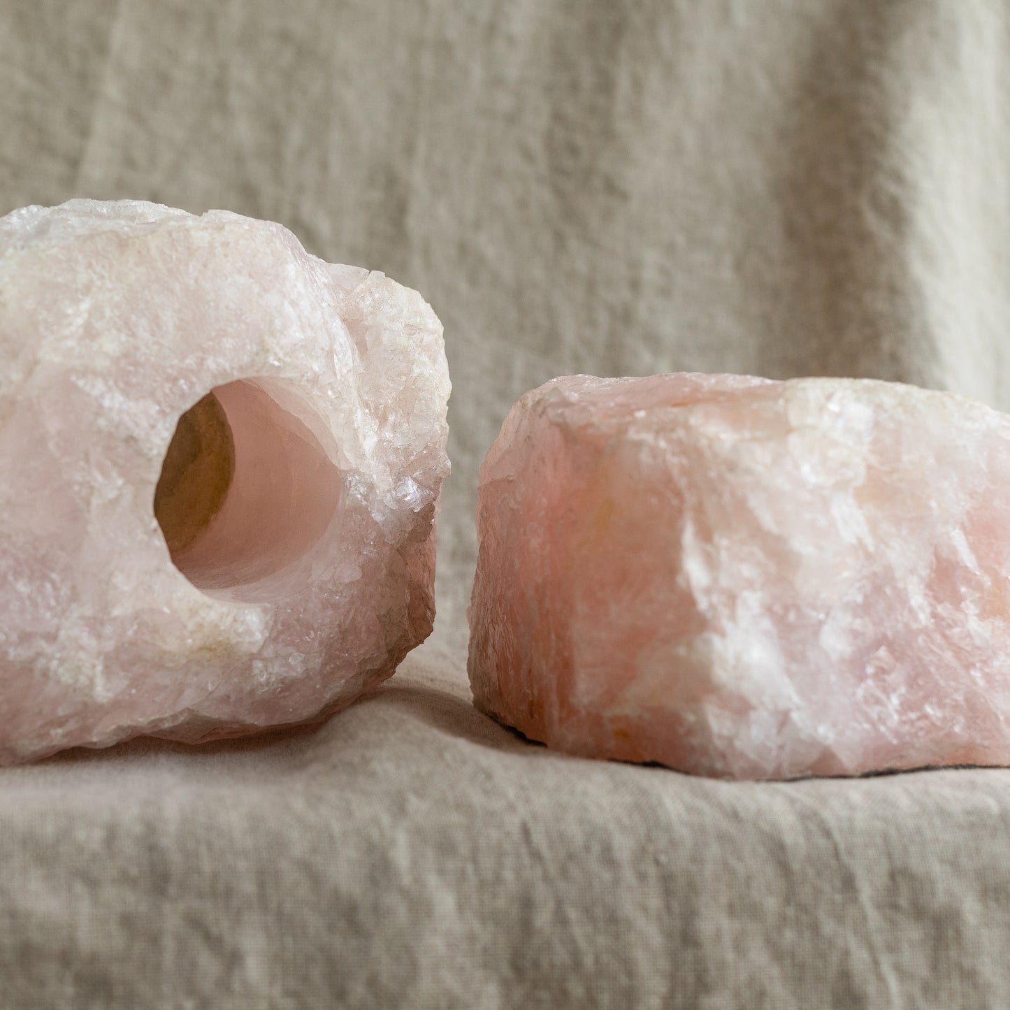 Votive Holder: Rose Quartz
