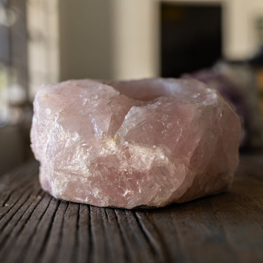 Votive Holder: Rose Quartz