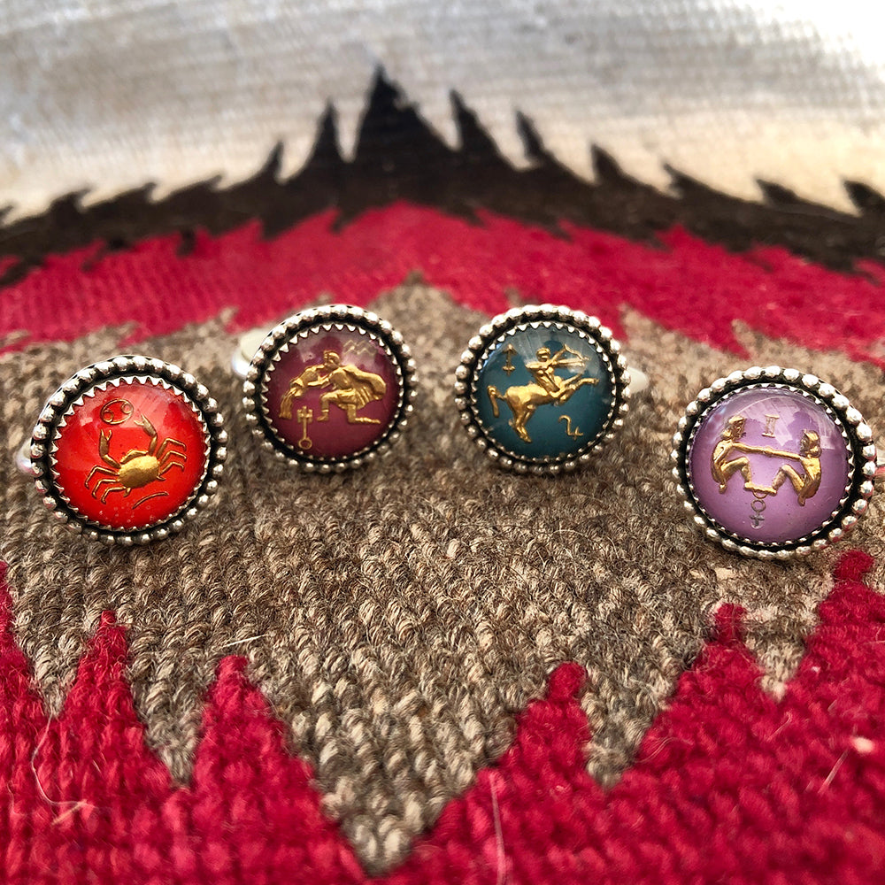 Round Zodiac Ring