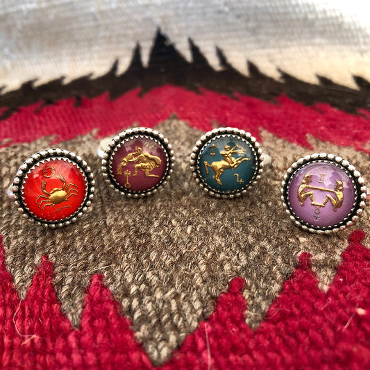 Round Zodiac Ring