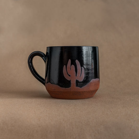 Sarah Duyer: Black Cactus Mug