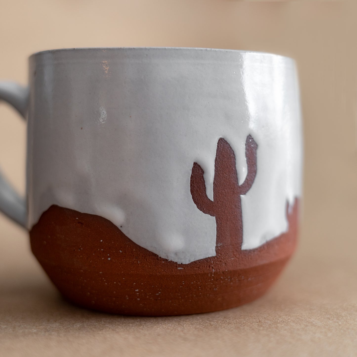 White Cactus Mug
