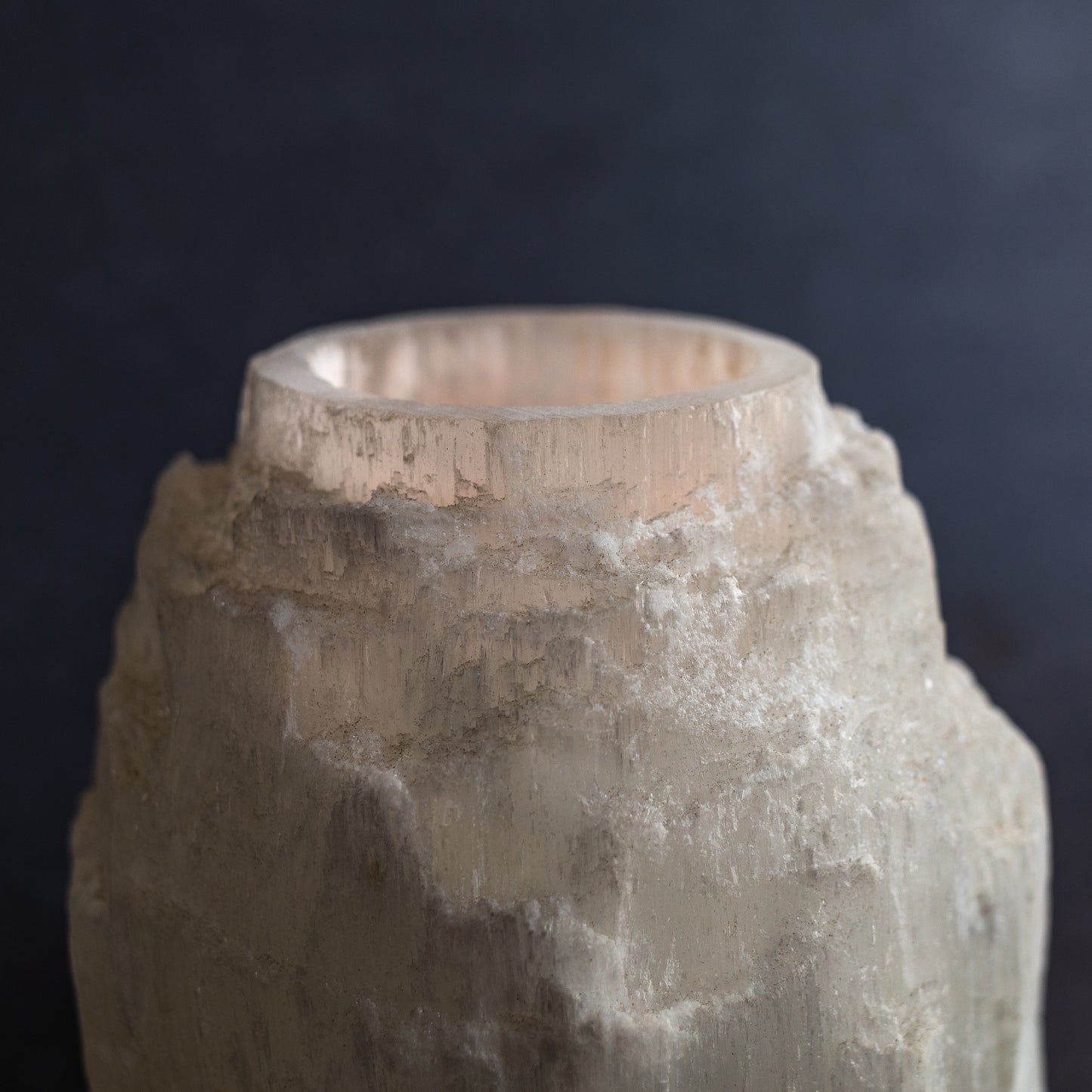 Votive Holder: Selenite