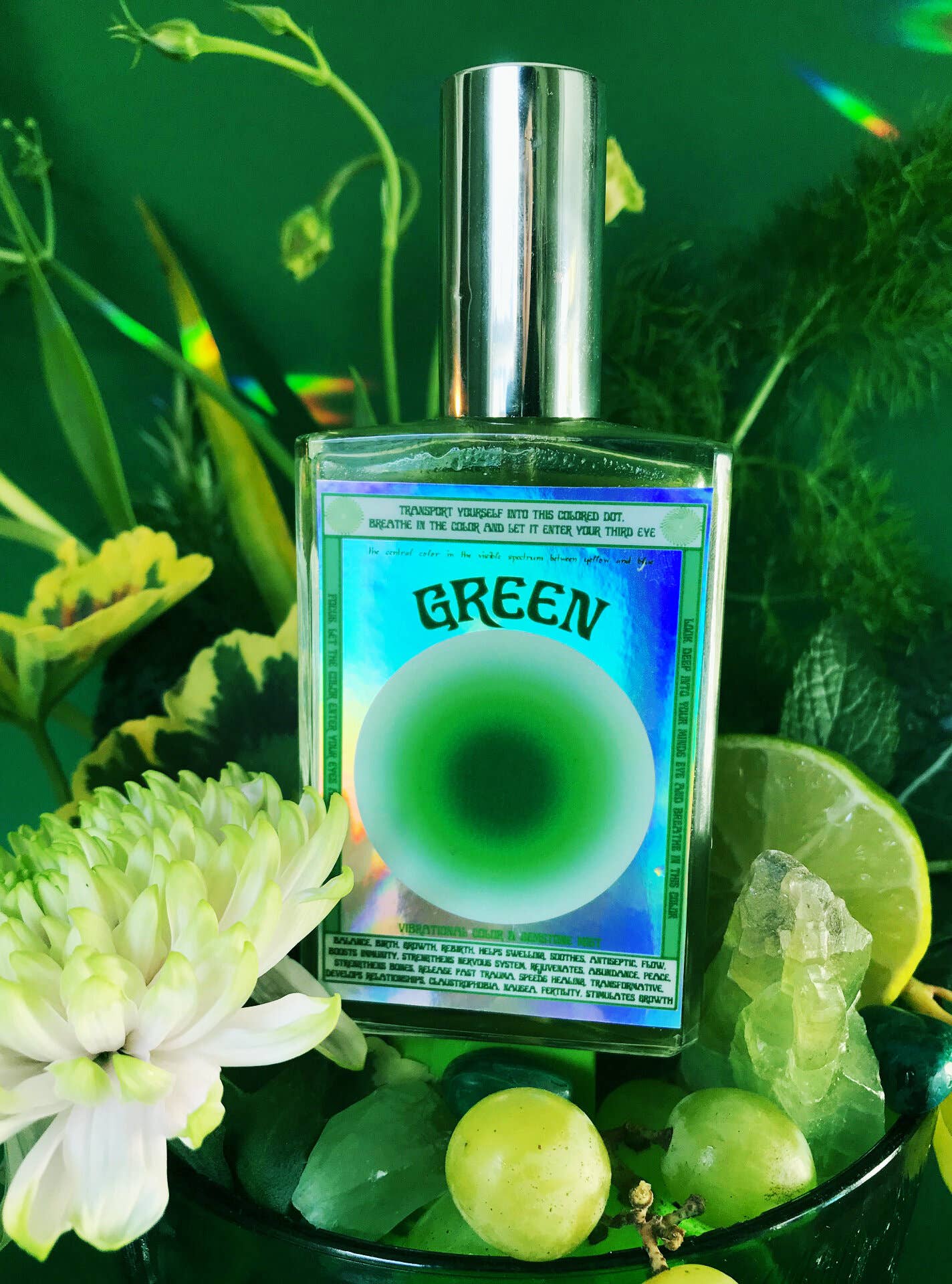 Green Vibrational Color + Gemstone Mist