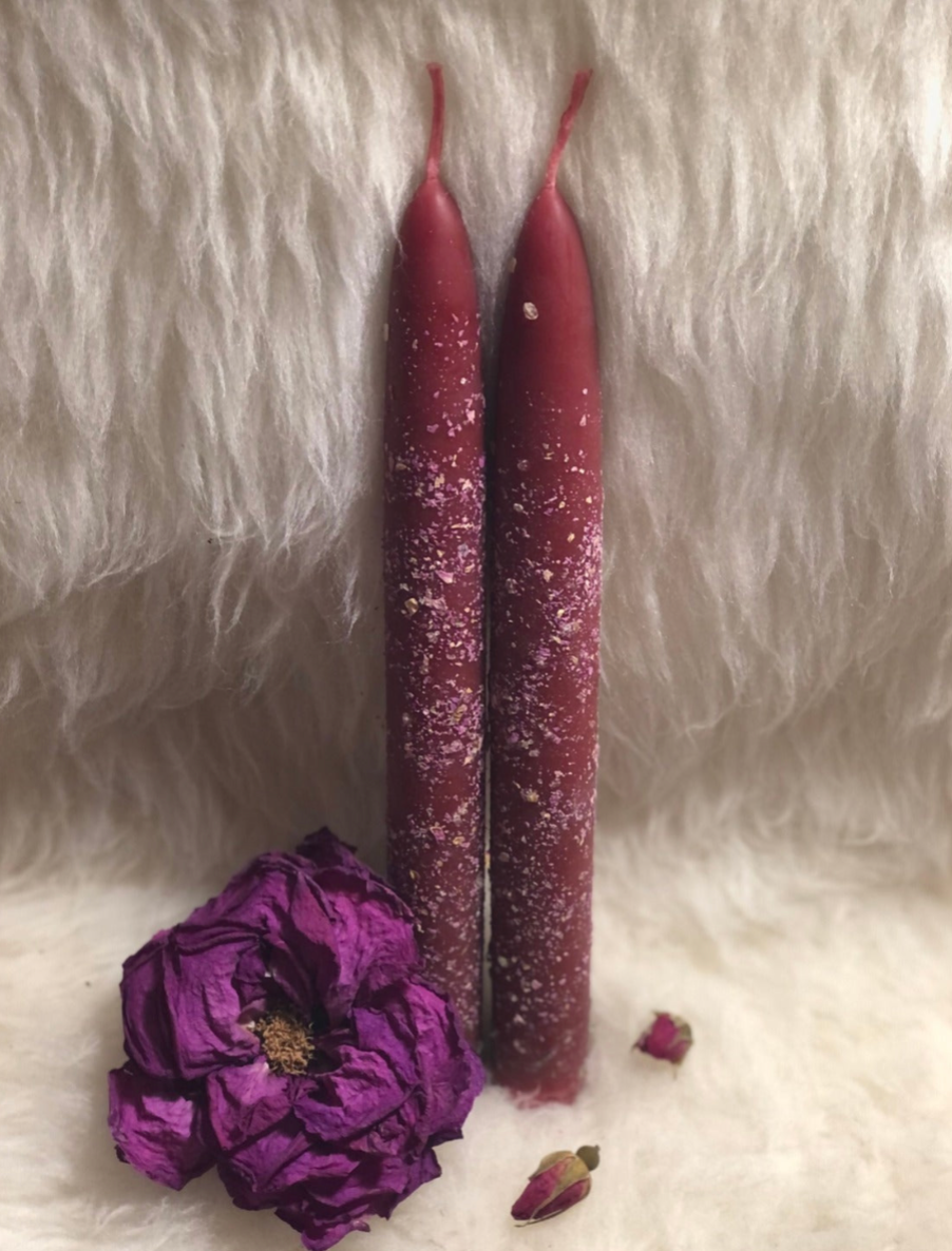 Courage + Fire Beeswax Ritual Candle