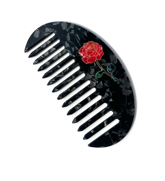 Rose Stem Gua Sha Hair Comb