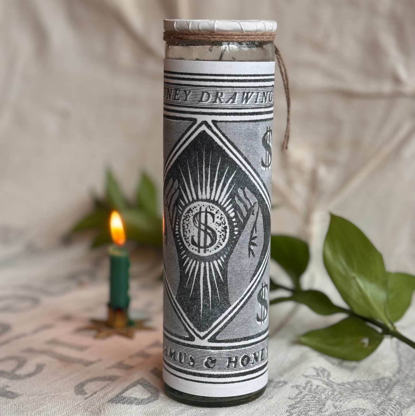 Money Drawing 7 Day Candle