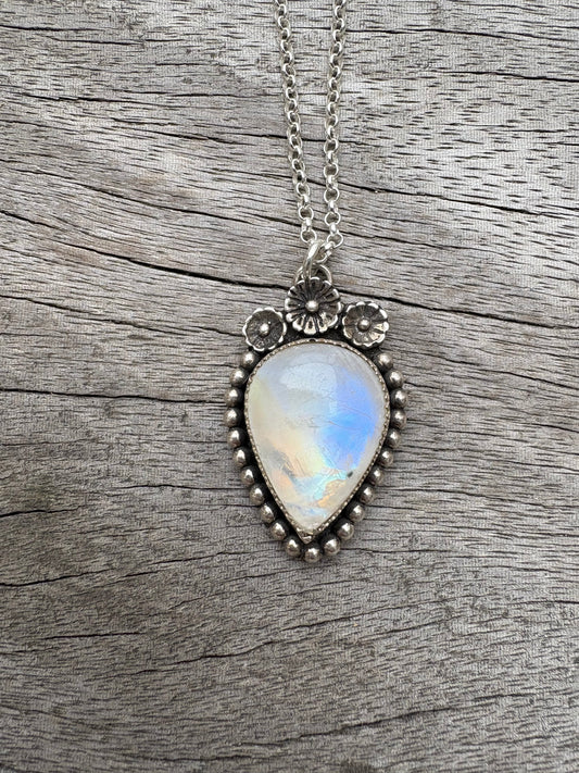 Moonstone Teardrop Pendant