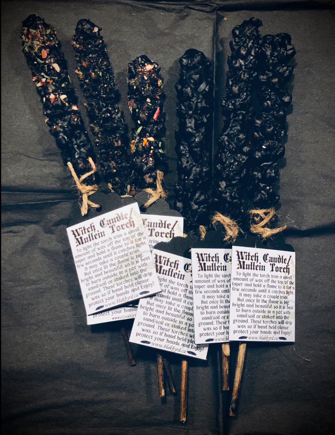 Blak Magick Mullein Torch / Witches Candle