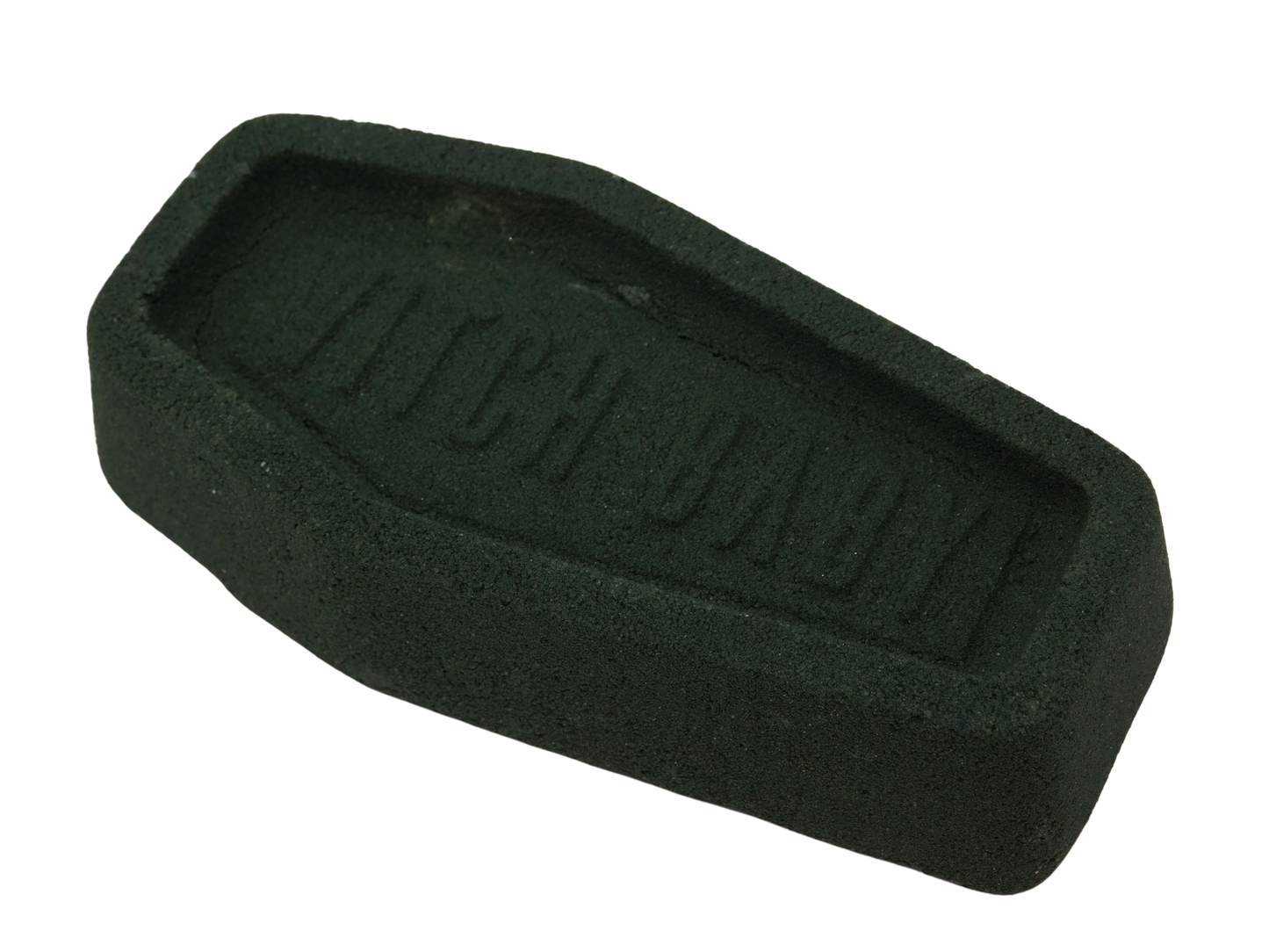 Green coffin-shaped bath bomb