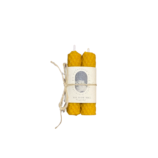 Mini Honeycomb Beeswax Candles