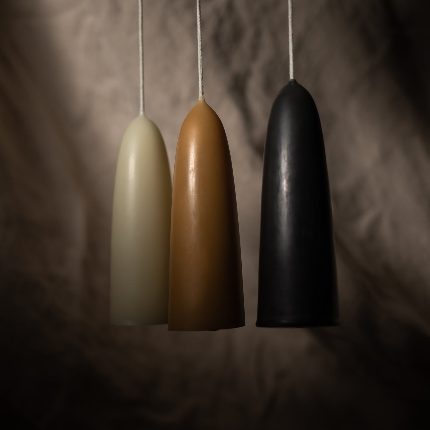 Beeswax Candles: Stubby