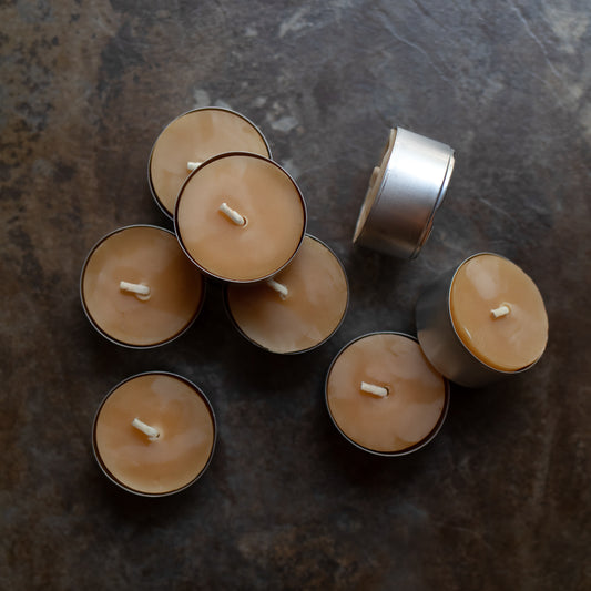 Beeswax Candles: Tealight