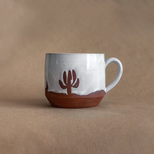 White Cactus Mug